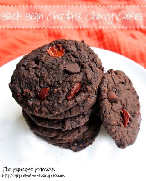 Black Bean Chocolate Cherry Cookies
