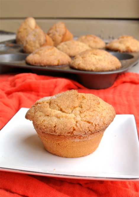 Snickerdoodle topped doughnut muffins